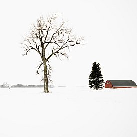 Midwest winter snow