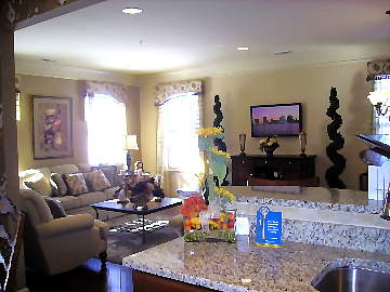 model home living room