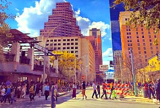 downtown Austin and Colorado River