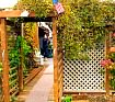 Bow Lake  Washington State mobile home garden