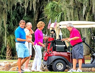 golfers at Colony Club Fl