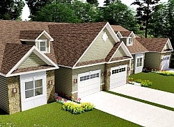 Rendering of Matteson Ridge condo units in triplex building in West Warwick, RI