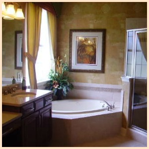 model home bathroom