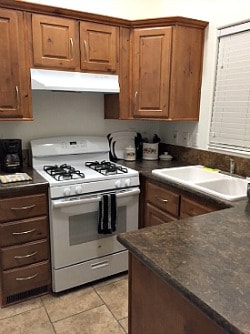 "Tiny homes" park model kitchen