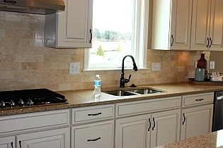 chef's kitchen in Courts of Clarksburg model home