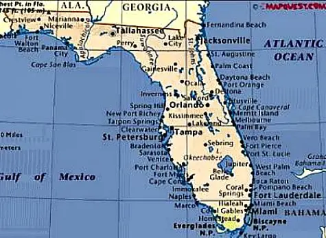 Map Of West Florida Coast