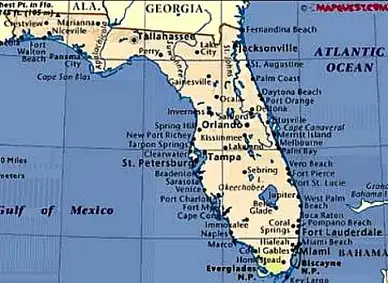 Florida Gulf Coast Beaches Map Manufactured Homes In Florida For Over 55