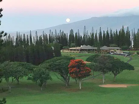 moon over Hawaii