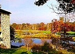 Lansdowne Woods in Virginia autumn scene