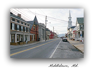 historic downtown Middletown Md.