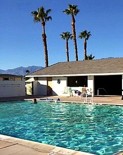 Rainbow Spa RV park pool in Desert Hot Springs