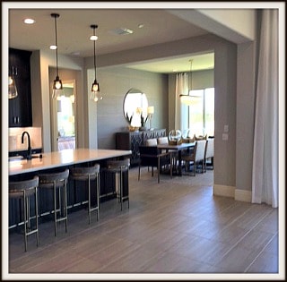 Rancho Mirage Serenity Plan separate and spacious dining area