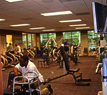 fitness center at Riderwood