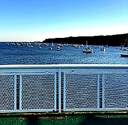 Long Island ferry on the sound.